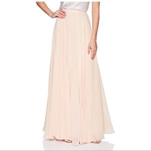 Jenny Yoo Hampton Long A-Line Chiffon Skirt